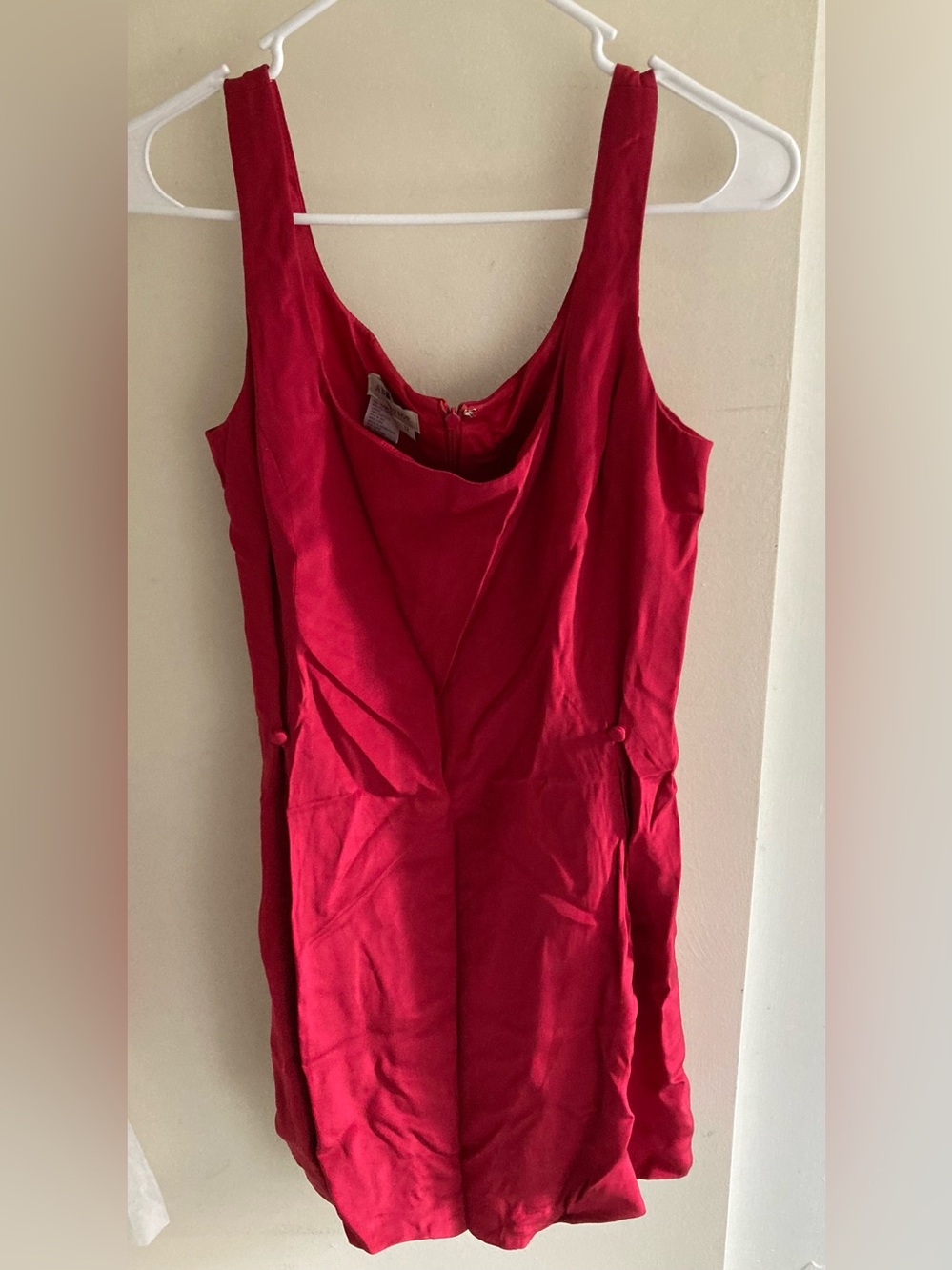 Ann Taylor Red Sleeveless Midi Dress